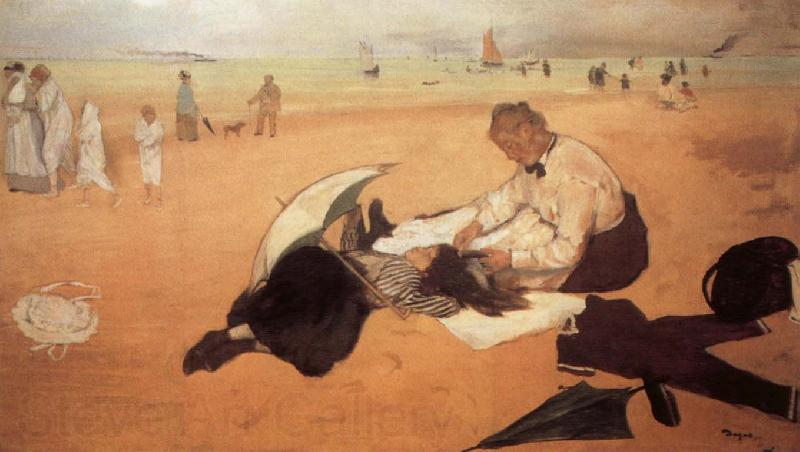 Edgar Degas At the Beach Spain oil painting art